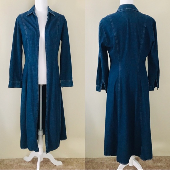 Nina Piccalino Jackets & Blazers - Vintage denim duster coat jacket long